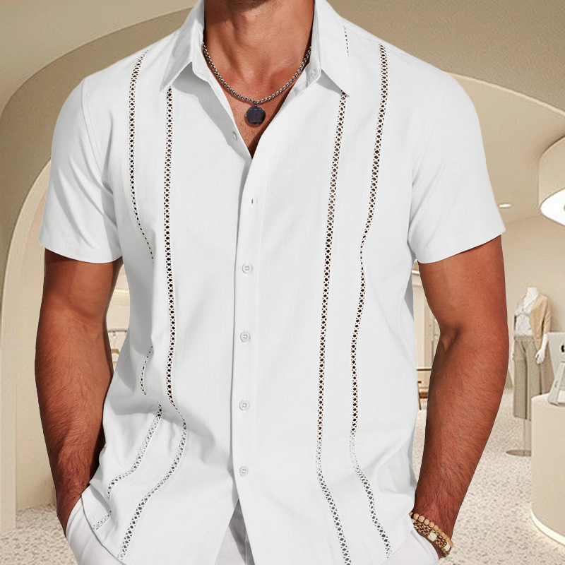 🌞2025 Summer New Arrivals🌸Men's Casual Button-Down Short Sleeve Shirt