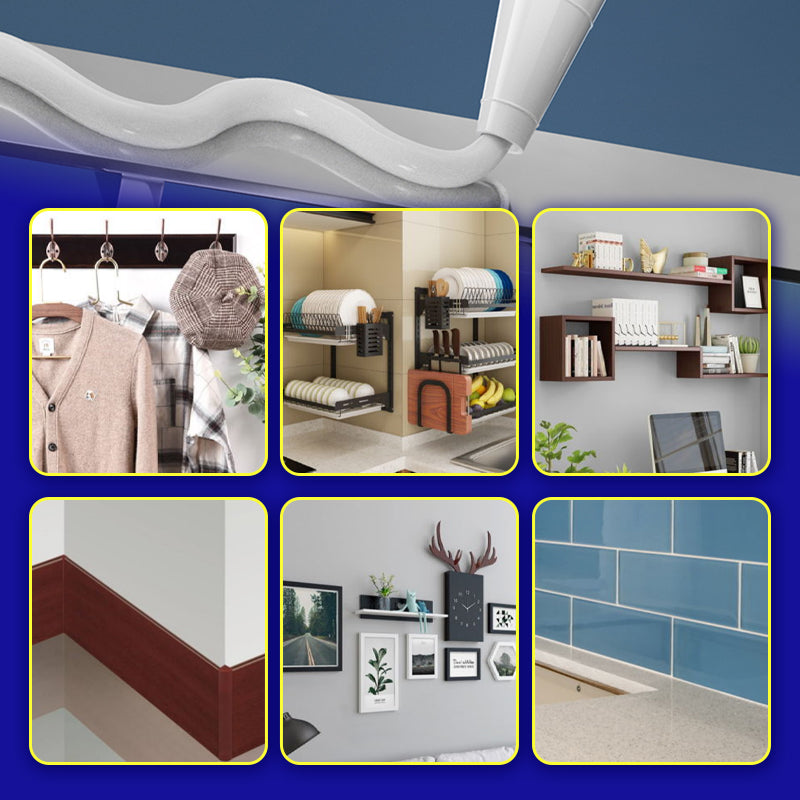 Powerful Mold-Resistant White No-Nail Adhesive