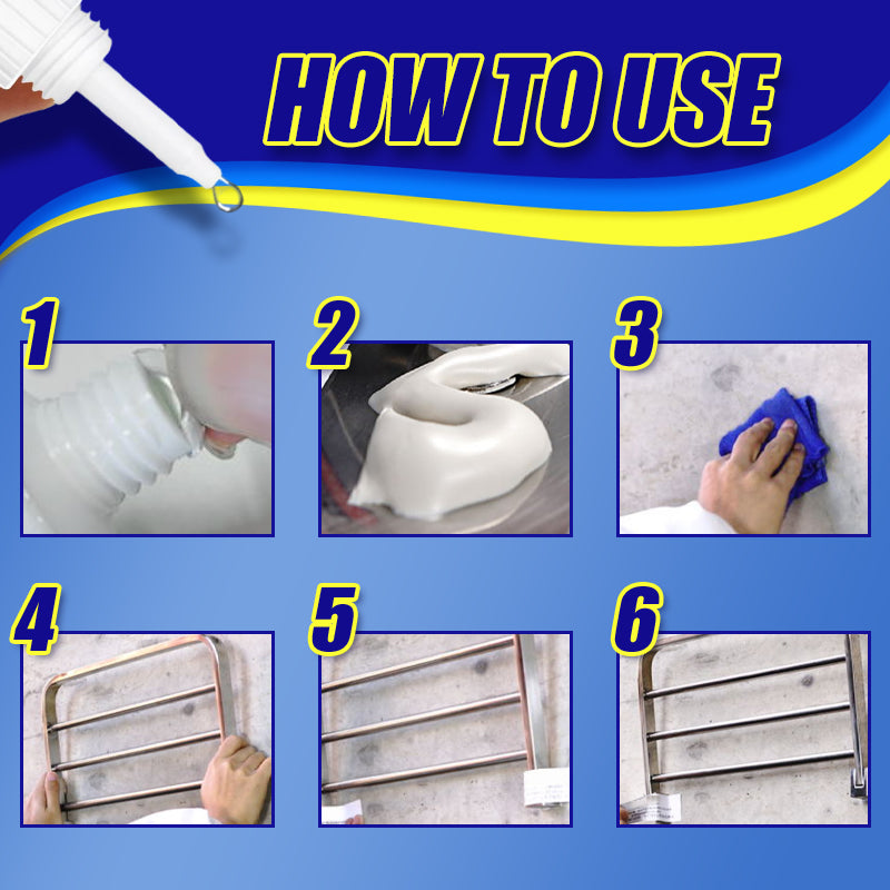 Powerful Mold-Resistant White No-Nail Adhesive