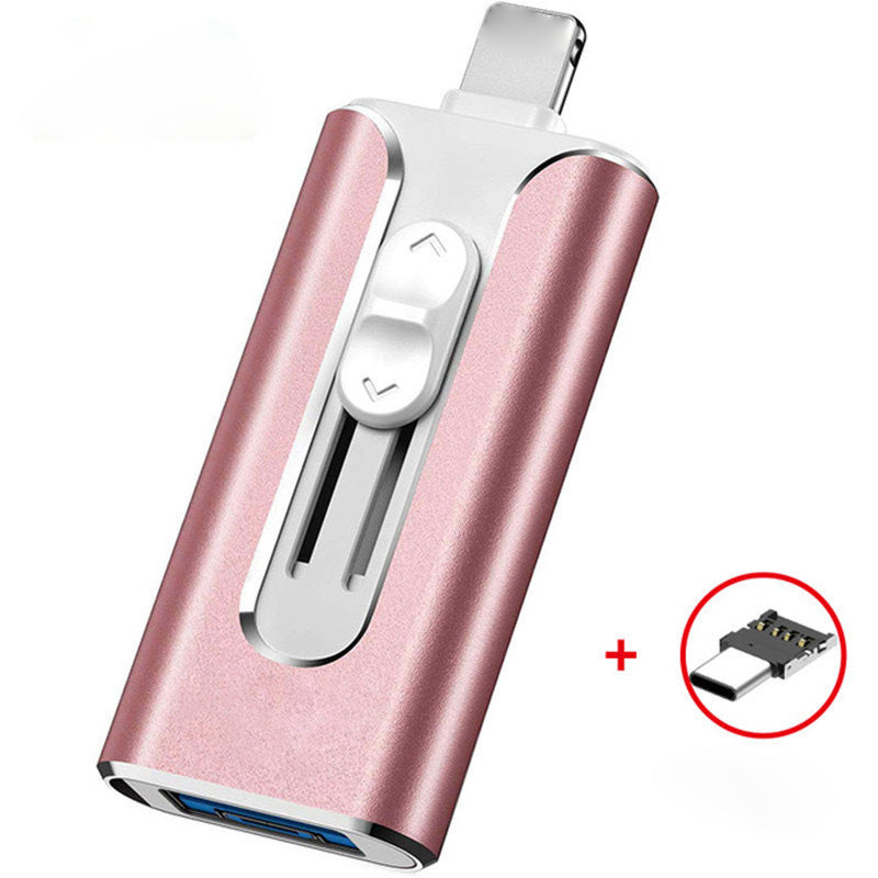 ⚡4 in1 Flash Drive for iPhone/iPad/Android/PC⚡ MFi Certified Lightning + 8 Pin + USB 3.0