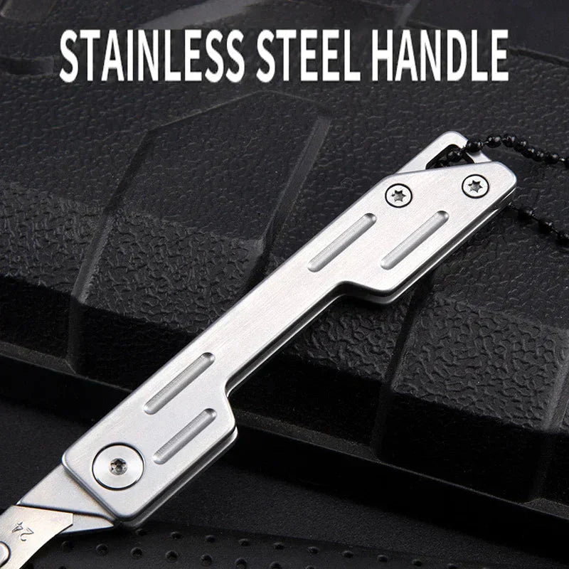 Stainless Steel Portable Utility Knife Carving Knife(Free 10PCS Blades)
