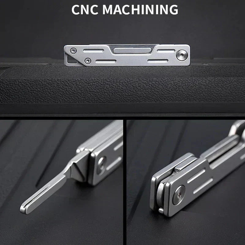 🔪 50% OFF NOW! ✨ Stainless Steel Portable Utility Knife - Includes 10 Free Blades for Carving, Crafting & Outdoor Use