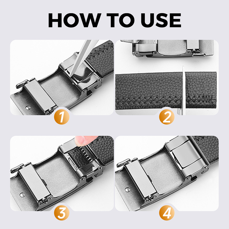Men’s Adjustable Ratchet Belt for Casual & Dress Wear