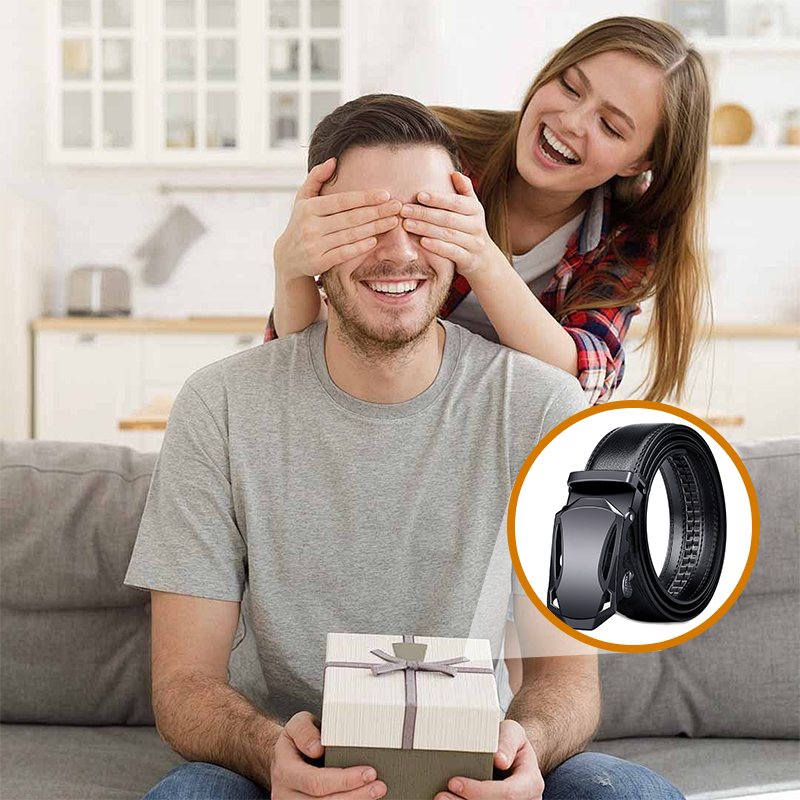 Men’s Adjustable Ratchet Belt for Casual & Dress Wear