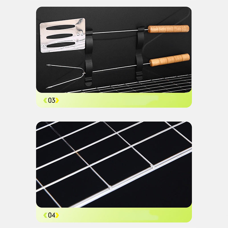 🔥Portable Folding Charcoal Grill for Outdoor Cooking🍖