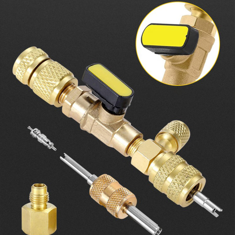 AC Valve Core Removal Tool with SAE 1/4 & 5/16 Port