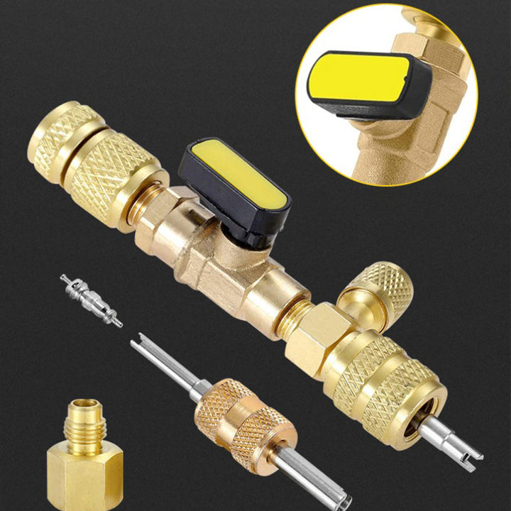 AC Valve Core Removal Tool with SAE 1/4 &amp; 5/16 Port
