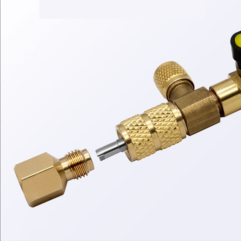 AC Valve Core Removal Tool with SAE 1/4 & 5/16 Port