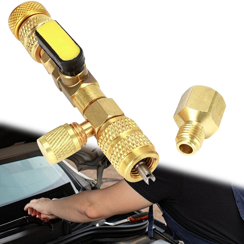 AC Valve Core Removal Tool with SAE 1/4 &amp; 5/16 Port