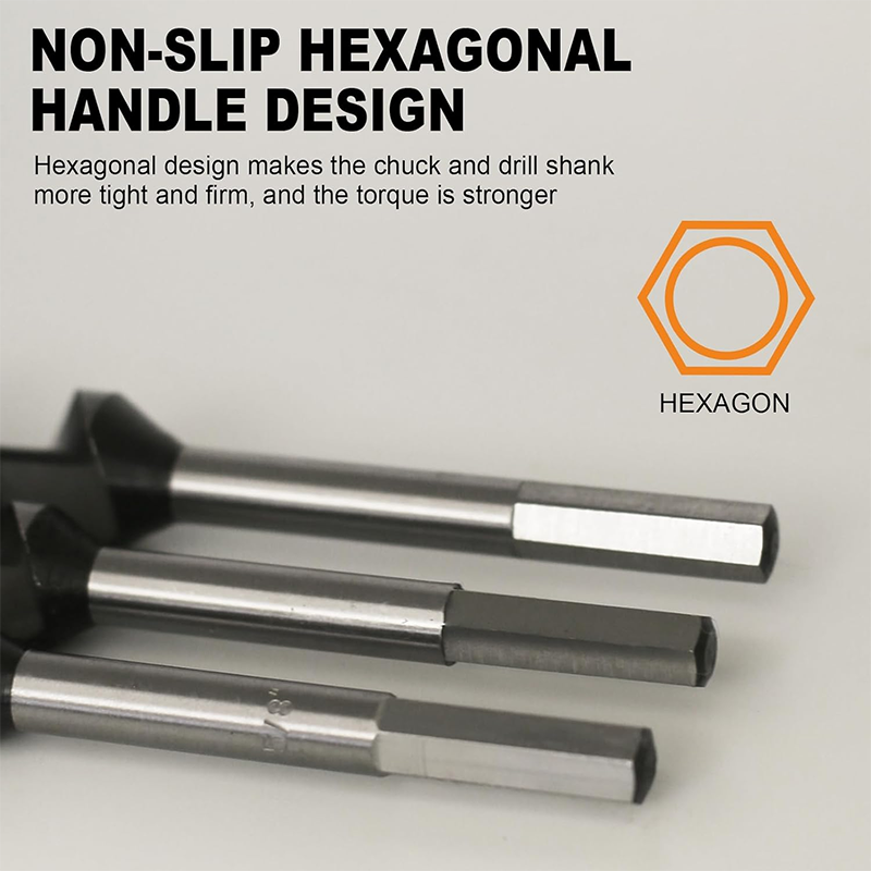 Long Auger Drill Bits for Wood, Plastic & Drywall – Hex Shank
