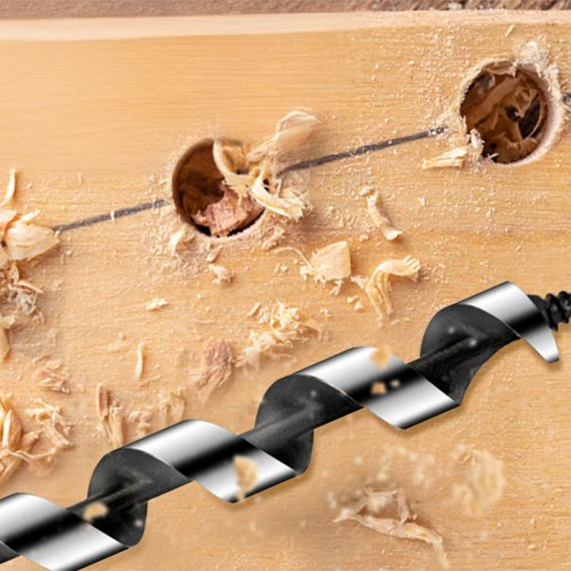 Long Auger Drill Bits for Wood, Plastic & Drywall – Hex Shank