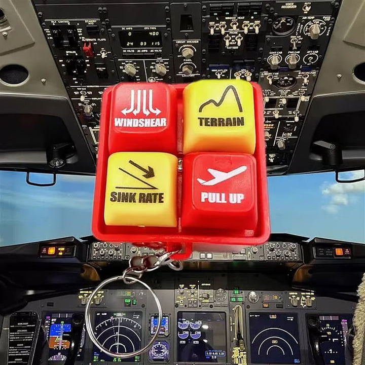 🚨📢Airbus-varselslydsimulator med nøkkelring