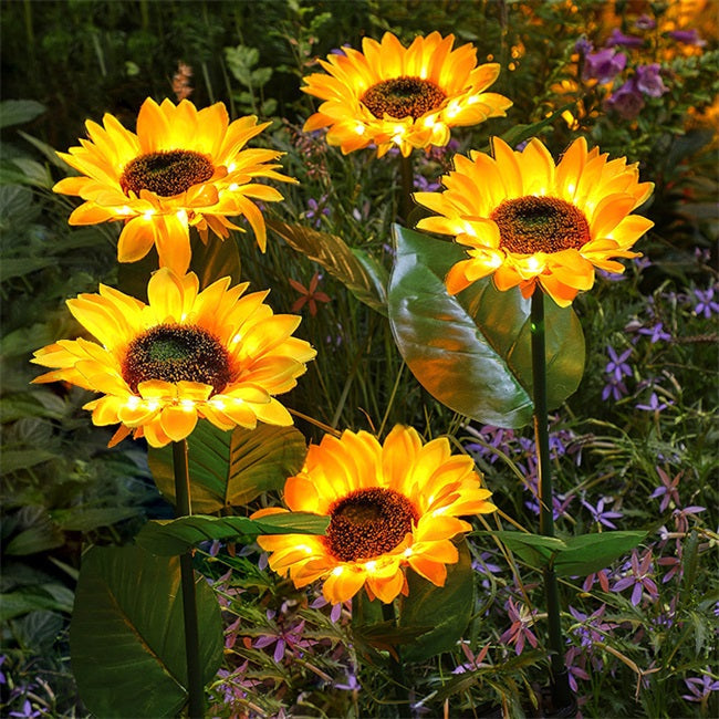 🌻 LIMITED-TIME 50% OFF! ✨ Sunflower Solar Lights – Auto On/Off, 14H Glow, IP65 Waterproof ☀️