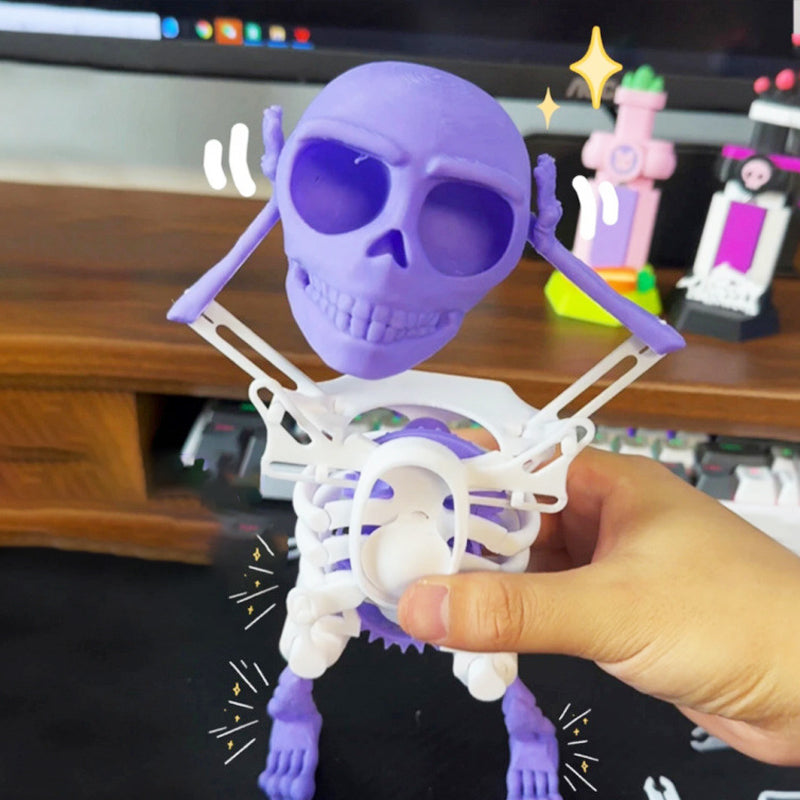 ⏳Descuento limitado del 50%💥Juguete decorativo de esqueleto bailarín impreso en 3D.