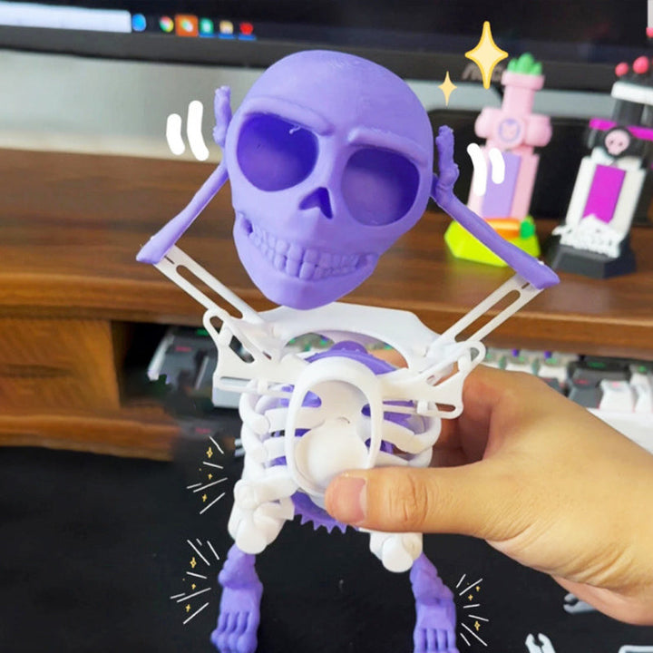 ⏳Descuento limitado del 50%💥Juguete decorativo de esqueleto bailarín impreso en 3D.