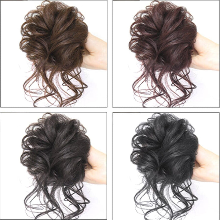 💗LAST DAY - BUY 1 GET 1 FREE + FREE GIFT!!💗Messy Curly Hair Bun Scrunchie Extensions