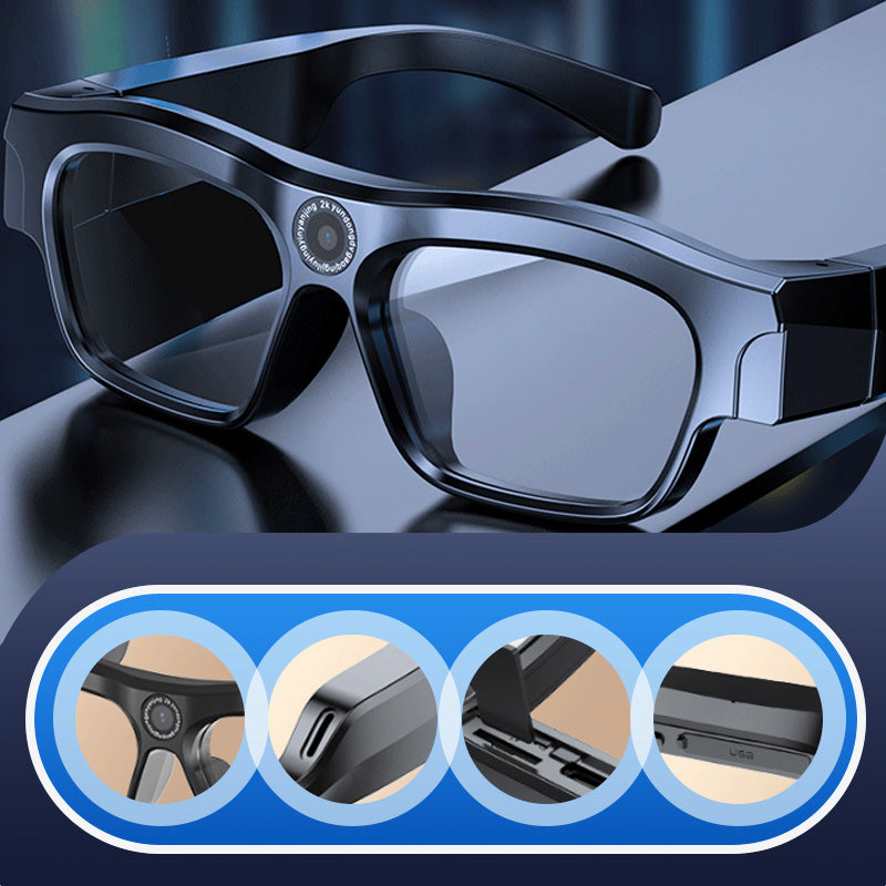 ⏳Time-limited Special⏰Multi-function HD Smart Bluetooth Glasses with 4K Video Recording Function👓