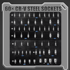 🔩 Ultimate socket set for mechanics – CR-V Steel Sockets Set