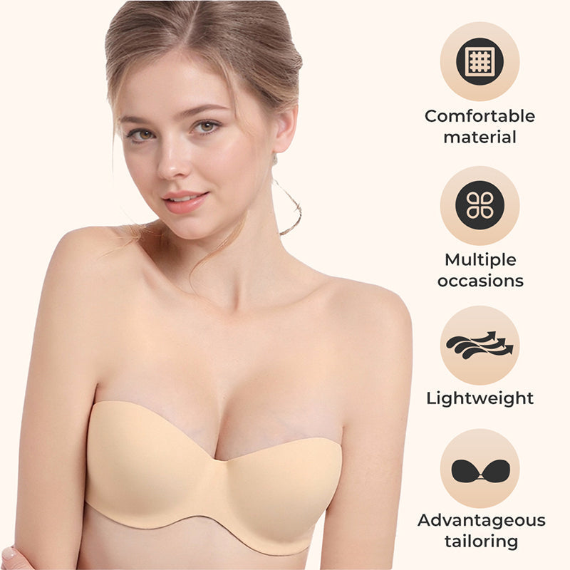 Secure Invisible Lift Stick-On Bra - Seamless, Lightweight & Breathable