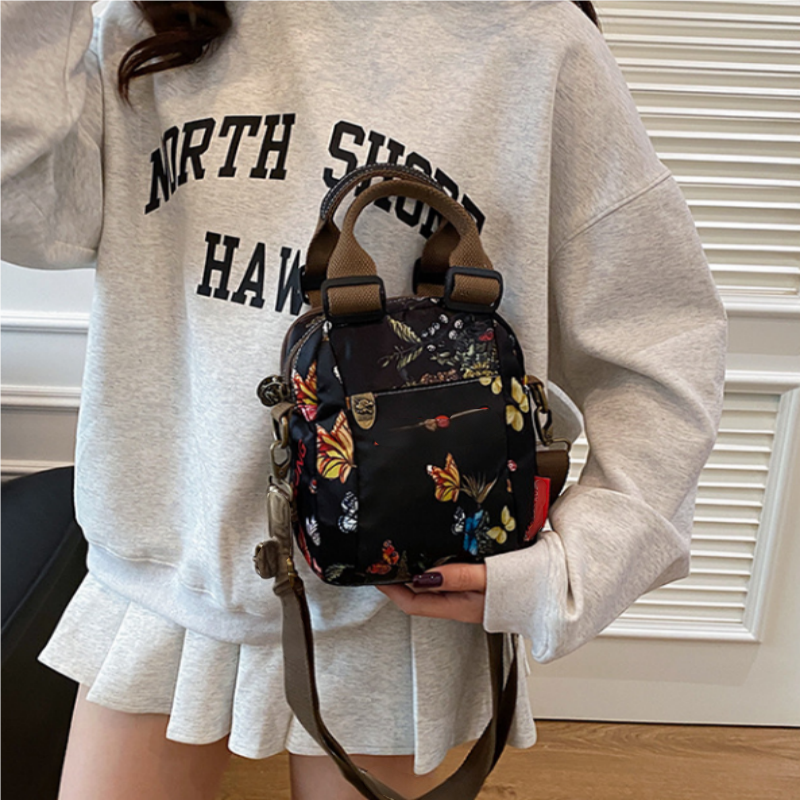 💥Women's Fashion Print Multi-Layer Shoulder Bag💕