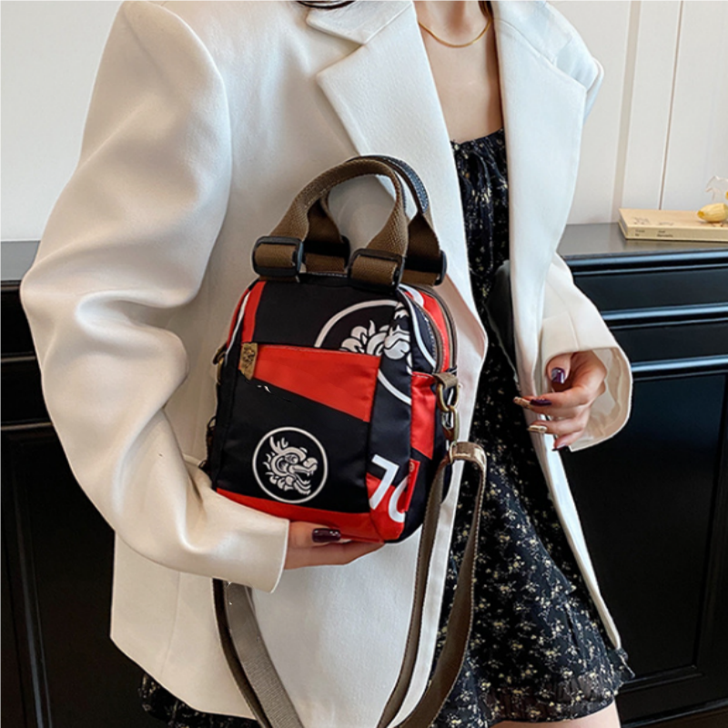 💥Women's Fashion Print Multi-Layer Shoulder Bag💕