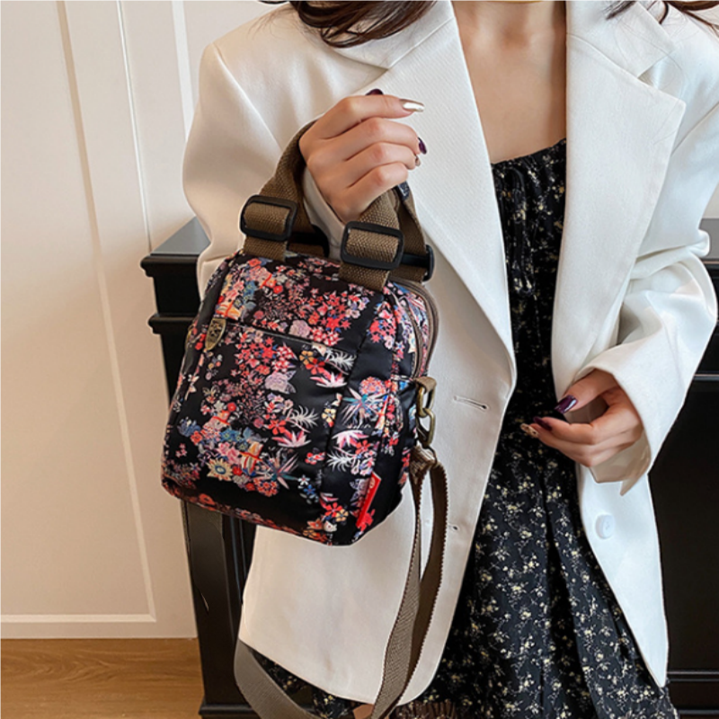 💥Women's Fashion Print Multi-Layer Shoulder Bag💕