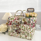 ✨2026 Hot Sale 50%OFF⌛Portable Floral Fabric Storage Basket