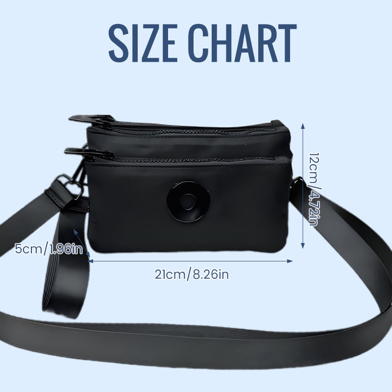 Fashion Zip Crossbody Bag