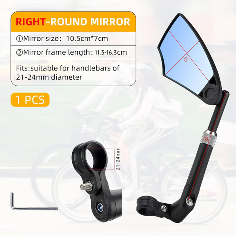 🔥360° adjustable mirror for bicycle handlebars💯