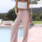 🔥LAST DAY SALE - 50% OFF🎁Lightweight Summer Linen Pants Solid Color Drawstring Casual Pants - Breathable & Skin-Friendly
