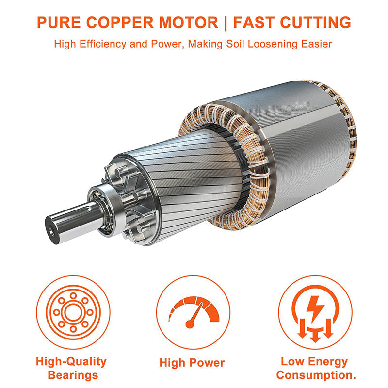 Portable &amp; Rechargeable Cordless Electric Tiller Set