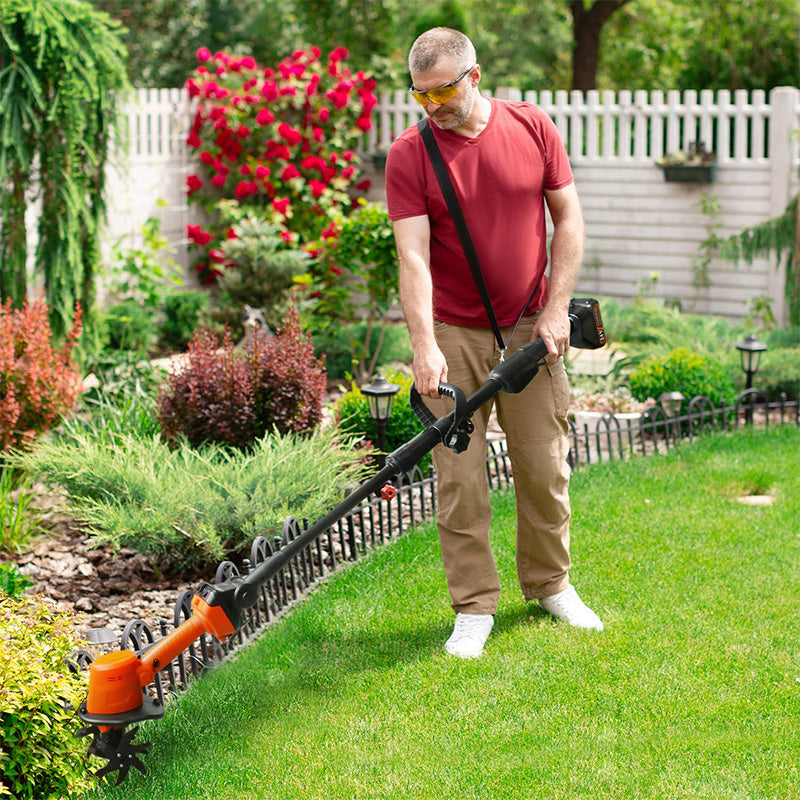 Portable & Rechargeable Cordless Electric Tiller Set