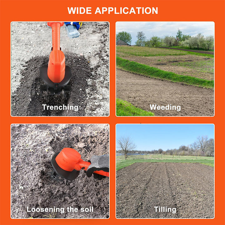 Portable &amp; Rechargeable Cordless Electric Tiller Set