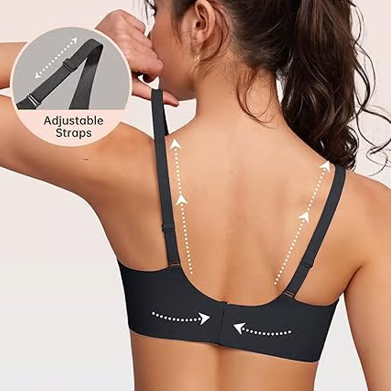 💗LAST DAY - BUY 1 GET 1 FREE💗✨Seamless push-up bra with deep V-neck and no underwire