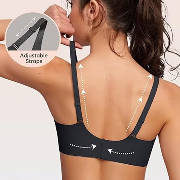 💗LAST DAY - BUY 1 GET 1 FREE💗✨Seamless push-up bra with deep V-neck and no underwire