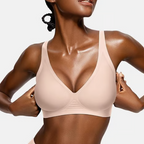 💜LAST DAY-50% OFF💜Jelly Wireless Womens Comfortable Wireless Bras Push Up Bralettes Seamless Tshirts Bras Deep V Everyday Bras