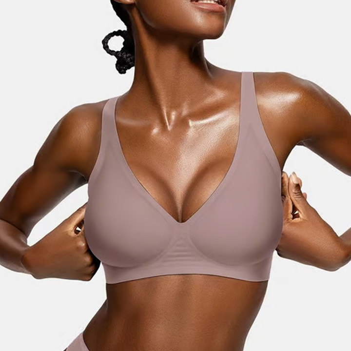 💗LAST DAY - BUY 1 GET 1 FREE💗✨Seamless push-up bra with deep V-neck and no underwire