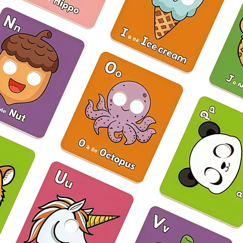 26 PCS Fun ABC Learning Mask Cards