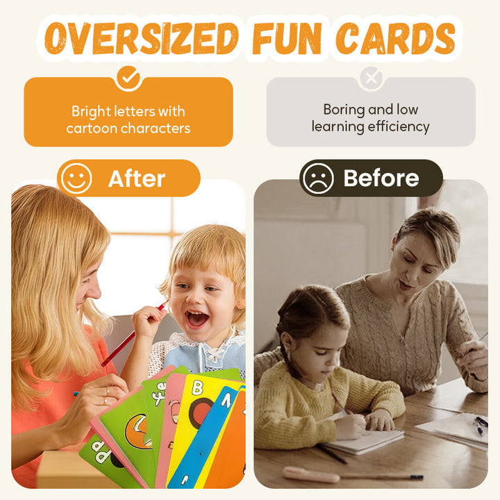 26 PCS Fun ABC Learning Mask Cards