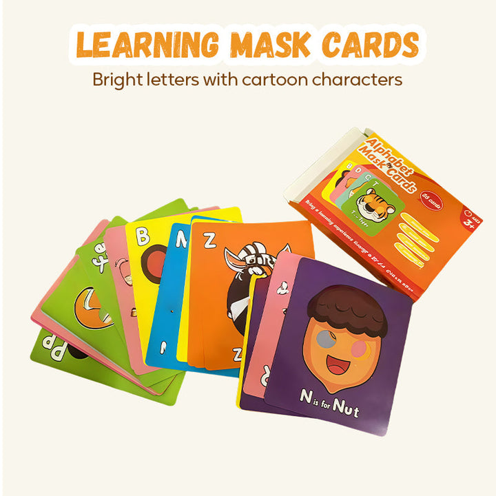 26 PCS Fun ABC Learning Mask Cards