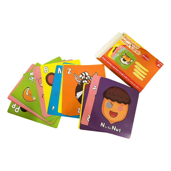 26 PCS Fun ABC Learning Mask Cards