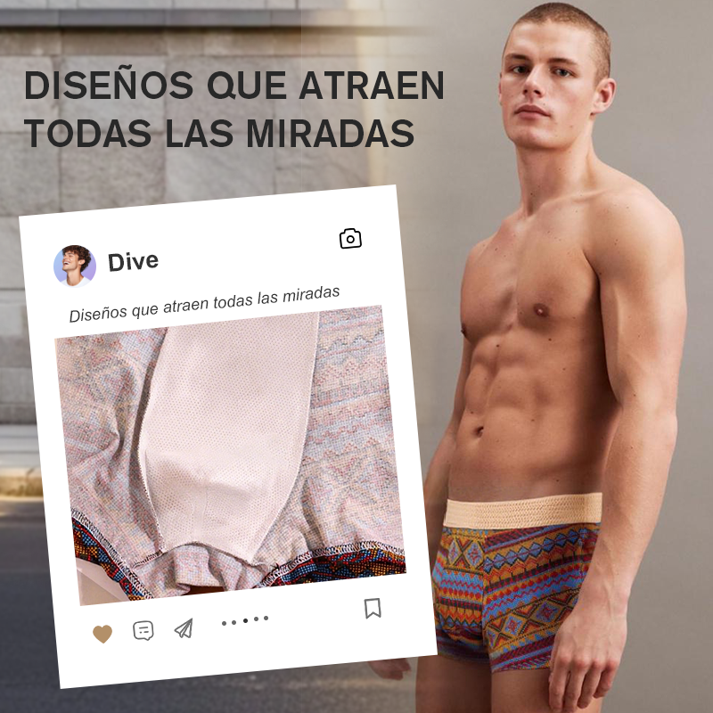 Men's Comfortable Underwear with Color Blocks