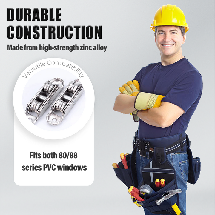 80/88 Zinc Alloy Pulley for PVC Windows &amp; Doors