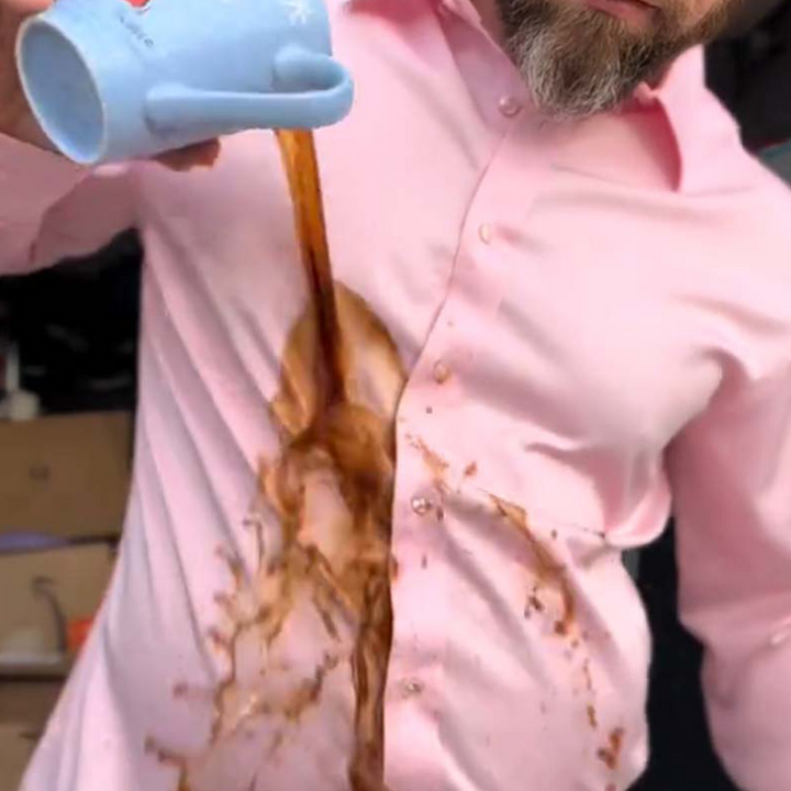 Camisa de manga larga de color liso