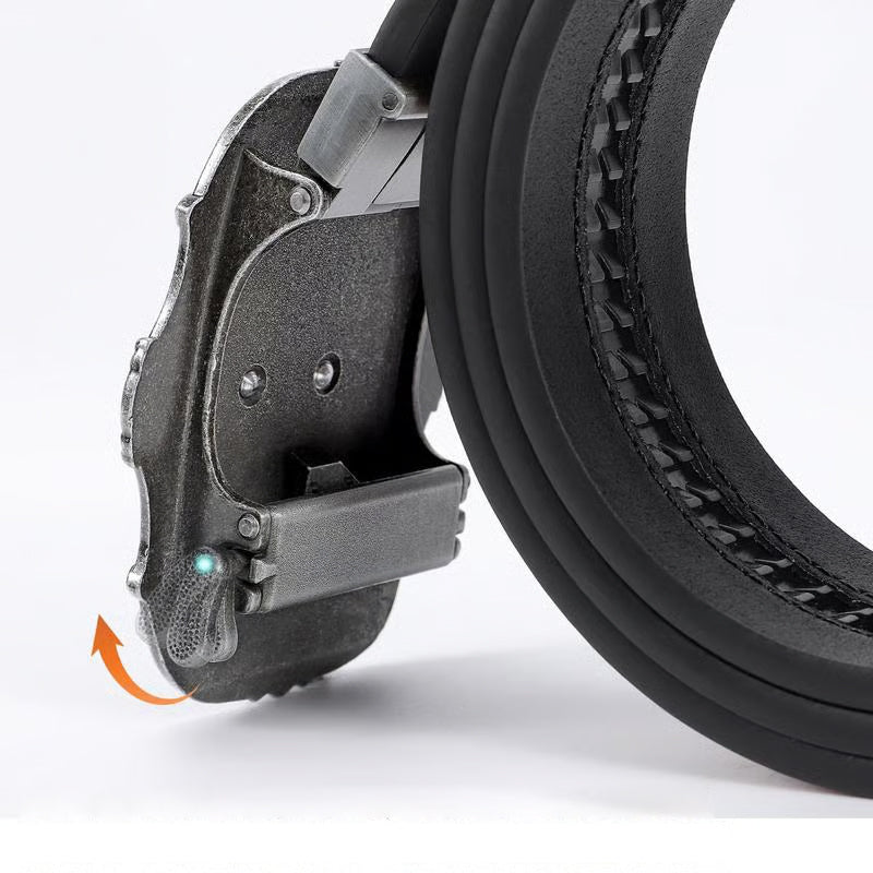 Men's Retro Bull Head Embossed Leather Belt