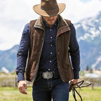 Men's Retro Bull Head Embossed Leather Belt