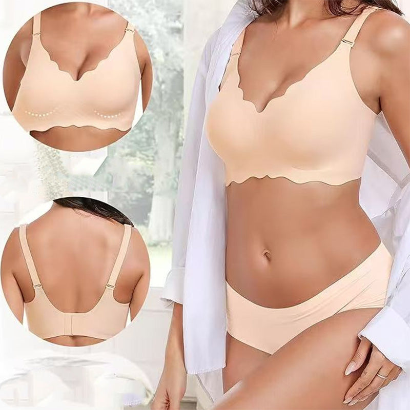 Deep V Plunge Push-up Wirefree Sømløs BH