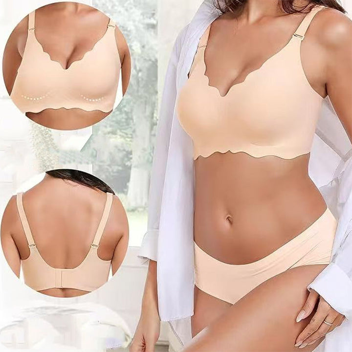 Deep V Plunge Push-up Wirefree Sømløs BH