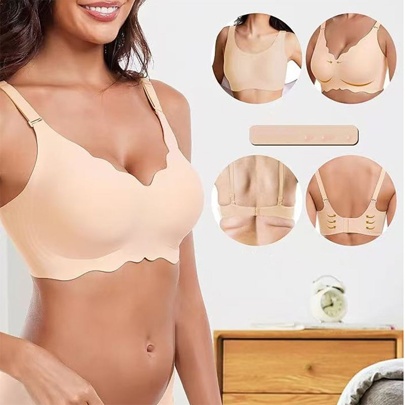 Deep V Plunge Push-up Wirefree Sømløs BH