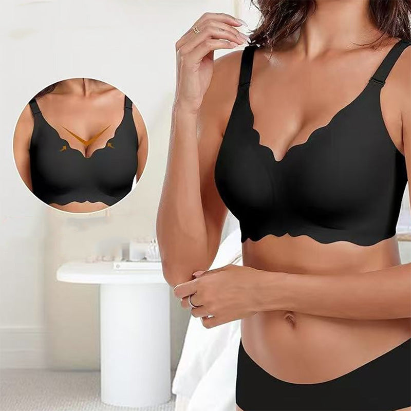 Deep V Plunge Push-up Wirefree Sømløs BH
